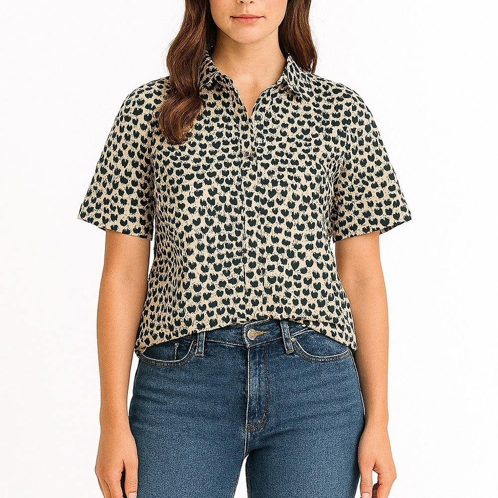 Pick 2/$15 Traffic People Blouse in Dark Green